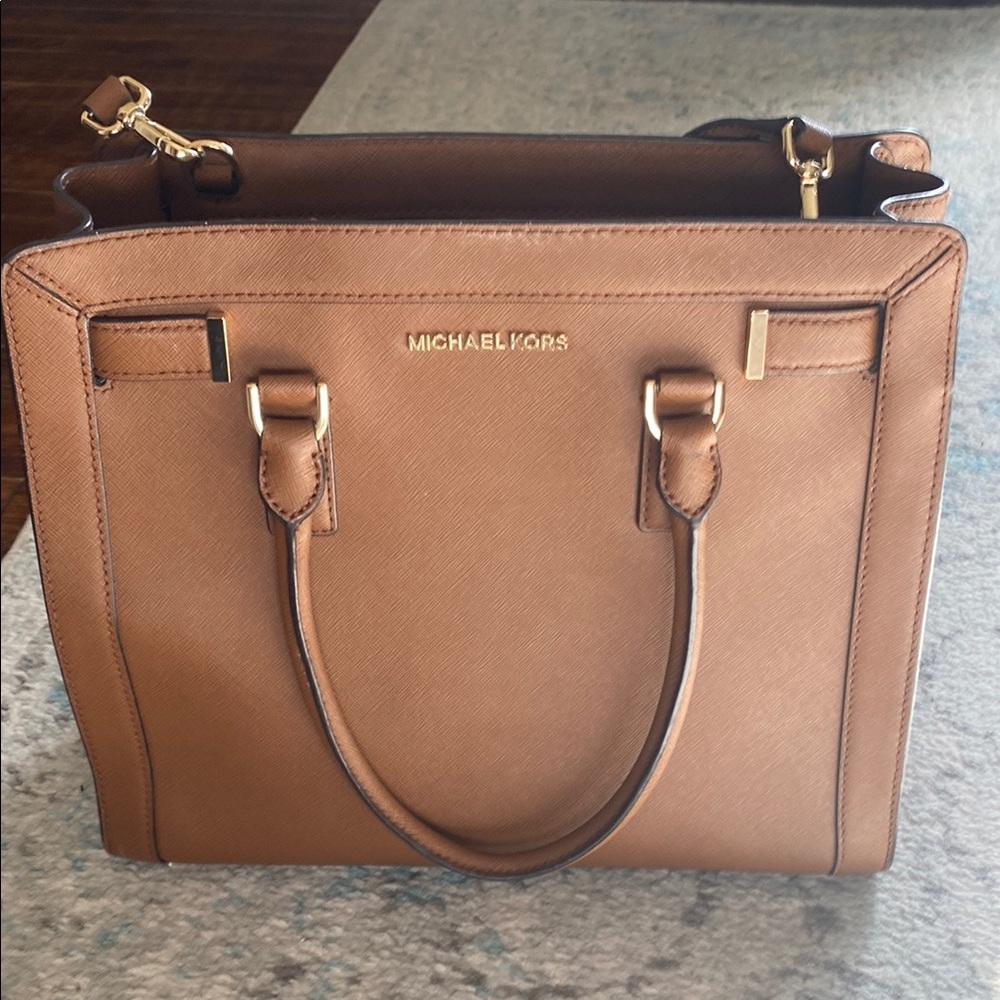 Michael Kors Tan Leather Tote Bag